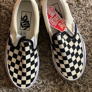 Brand new checkered vans